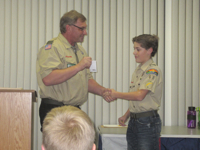 Boy Scout Troop 68 December Court of Honor.